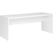 PISALNA MIZA leseni material bela - bela, Design, leseni material/les (180/75/69cm) - Xora
