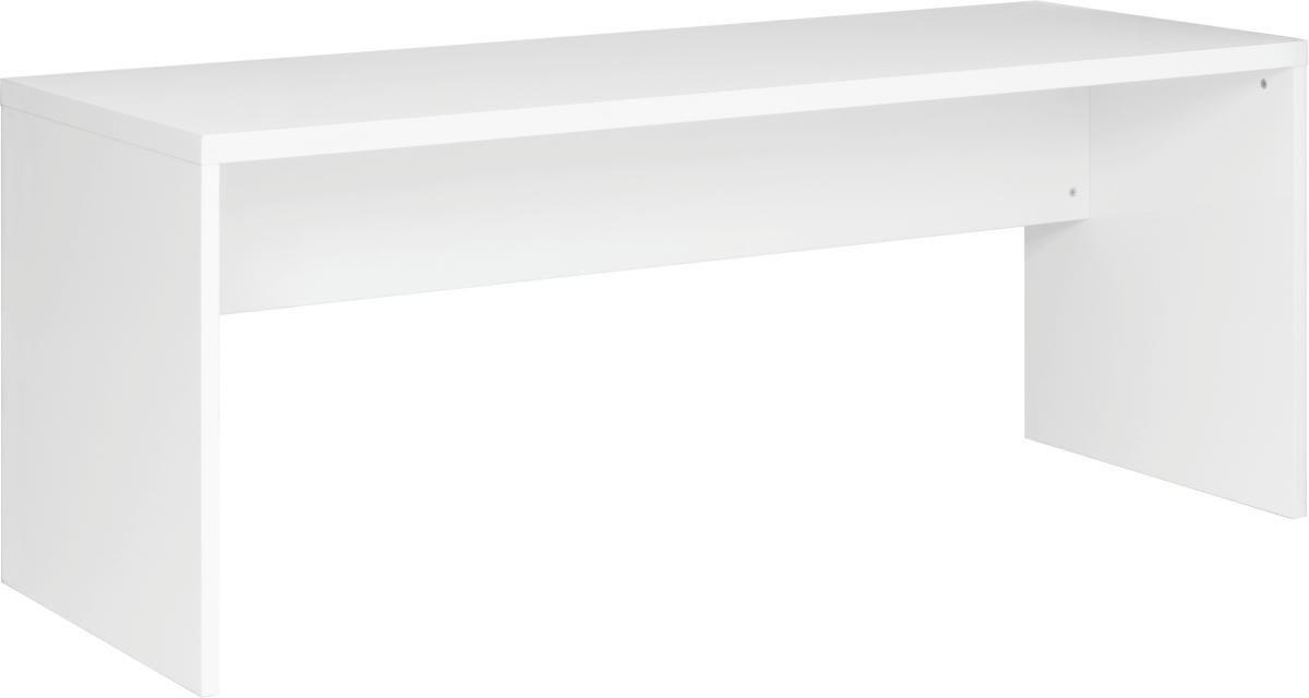 Xora PSACÍ STŮL, vysoce lesklá bílá, 180/69/75 cm - vysoce lesklá bílá