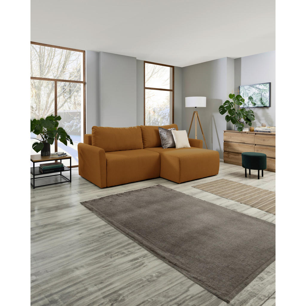 Thumbnail - Mid.you Ecksofa, Gelb, Textil, 2-Sitzer, Füllung: Komfortschaum, Silikon, seitenverkehrt montierbar, L-Form, 228x146 cm,...