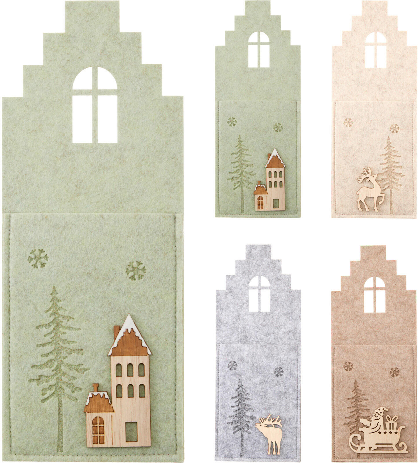 EVŐESZKÖZTARTÓ - barna/homokszínű, Basics, textil (30cm)