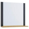 WANDSPIEGEL 60/65/16,6 cm  - Eichefarben/Anthrazit, MODERN, Holzwerkstoff (60/65/16,6cm) - MID.YOU