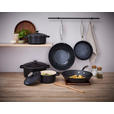 WOKPFANNE Keramikbeschichtung  - Edelstahlfarben/Schwarz, Basics, Metall (28/8cm) - Homeware Profession.