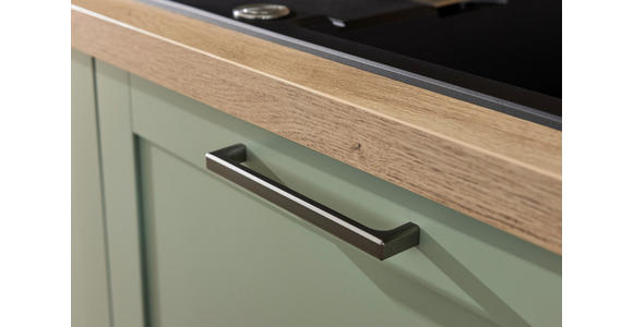 EINBAUKÜCHE   - Eukalyptusholzfarben/Grün, Design, Holzwerkstoff - Novel