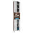 HOCHSCHRANK 33/191/31 cm - Chromfarben/Eichefarben, Design, Glas/Holzwerkstoff (33/191/31cm) - Xora HOCHSCHRANK 33/191/31 cm - Chromfarben/Eichefarben, Design, Glas/Holzwerkstoff (33/191/31cm) - Xora