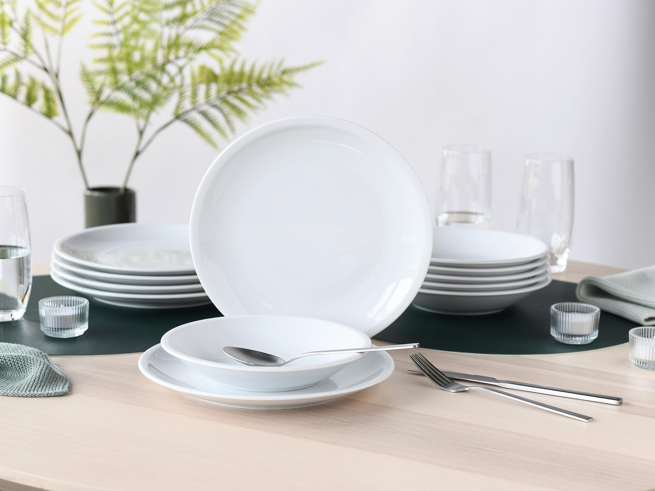 TAFELSERVICE Milano Weiss 12-teilig - Weiß, Basics, Keramik - Creatable