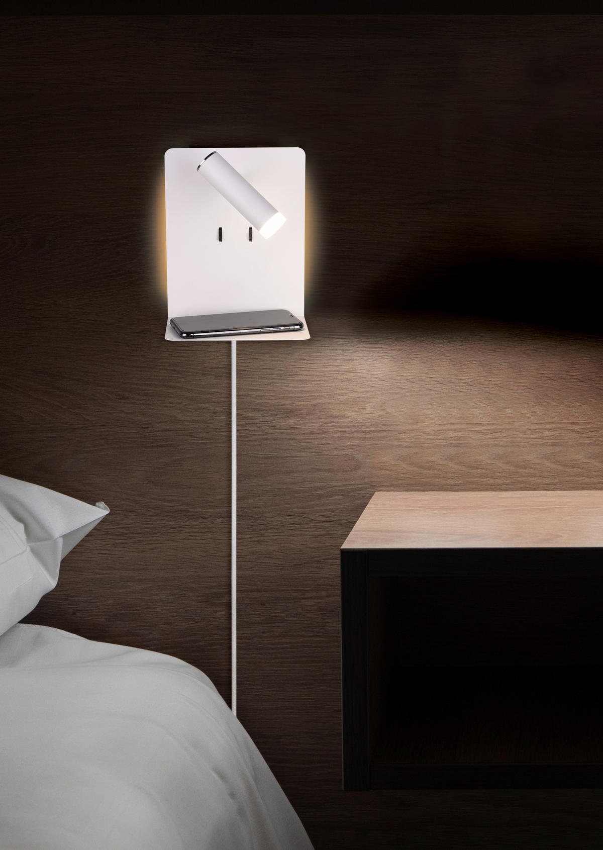 LED-WANDLEUCHTE   - Weiß, Basics, Metall (20/16/14cm) - Trio Leuchten