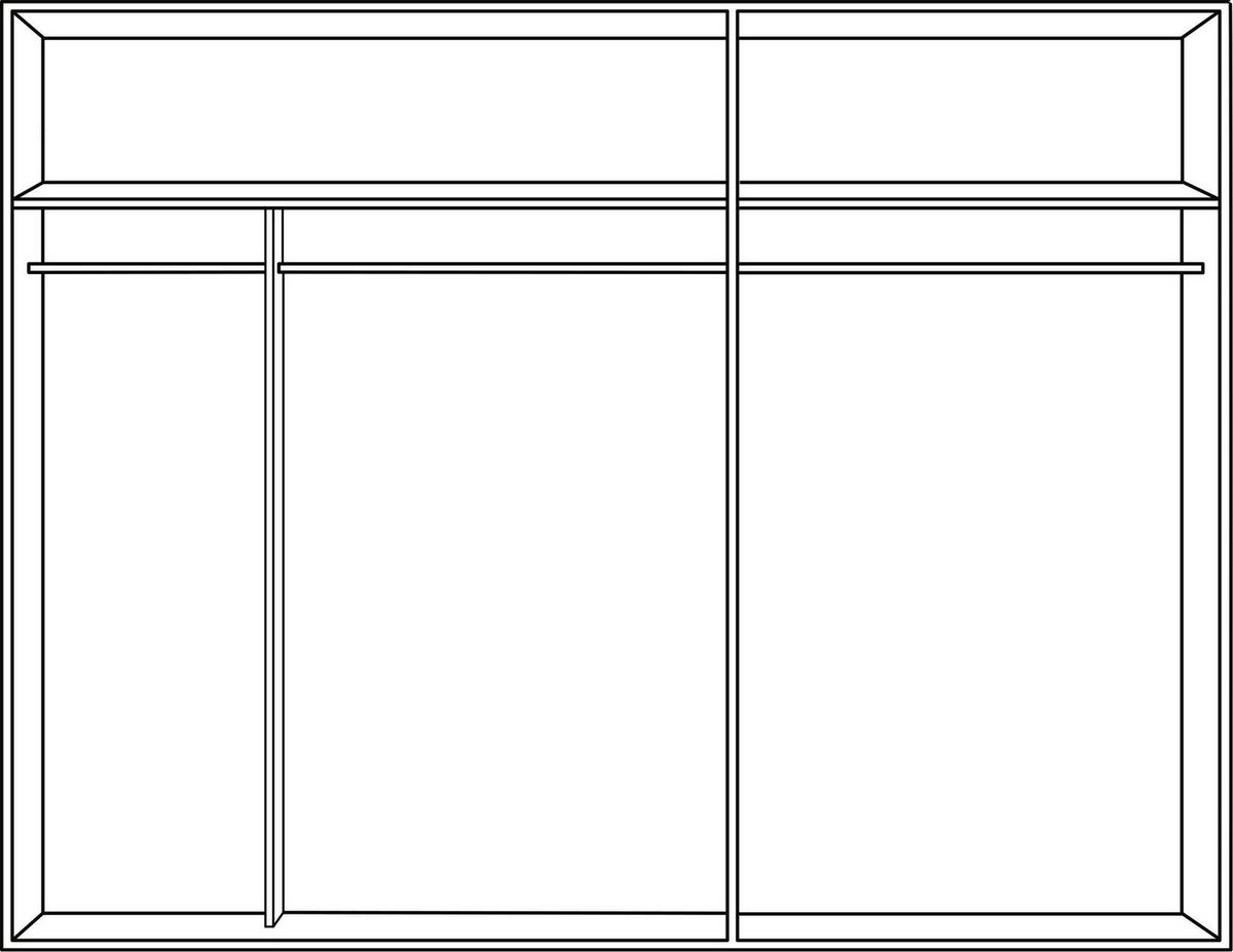 SCHWEBETÜRENSCHRANK in Grau, Eiche Artisan  - Alufarben/Eiche Artisan, Konventionell, Holzwerkstoff/Metall (270/210/61cm) - Ti'me