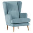 SESSEL in Textil Hellblau - Naturfarben/Hellblau, Design, Textil (77/108/85cm) - Carryhome SESSEL in Textil Hellblau - Naturfarben/Hellblau, Design, Textil (77/108/85cm) - Carryhome