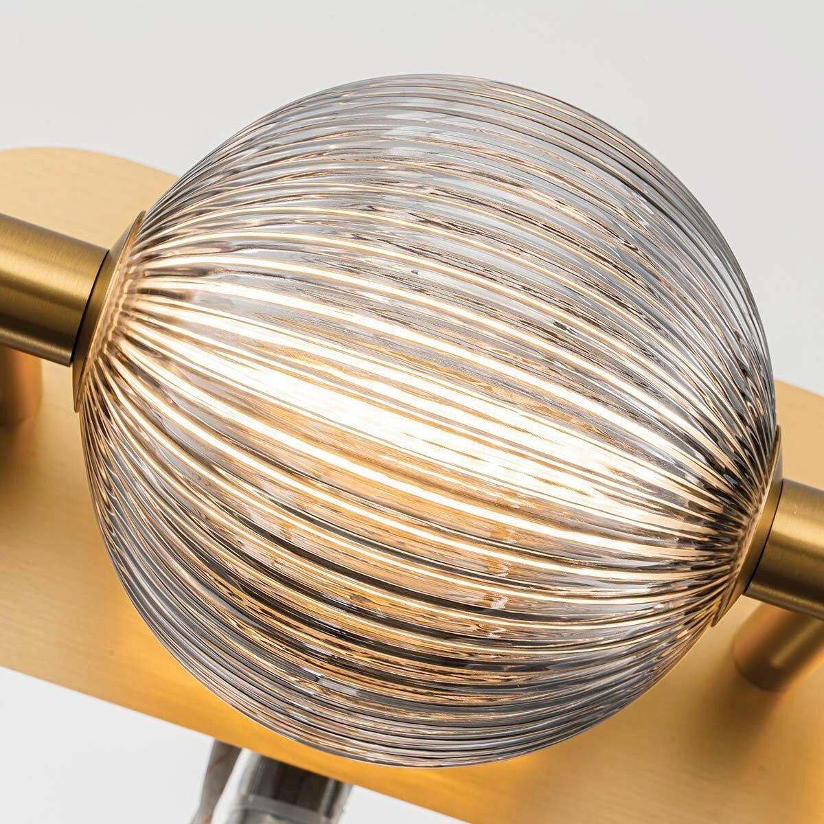 WANDLEUCHTE - Goldfarben, Konventionell, Glas/Metall (15,1/58,7cm) - Elstead Lighting
