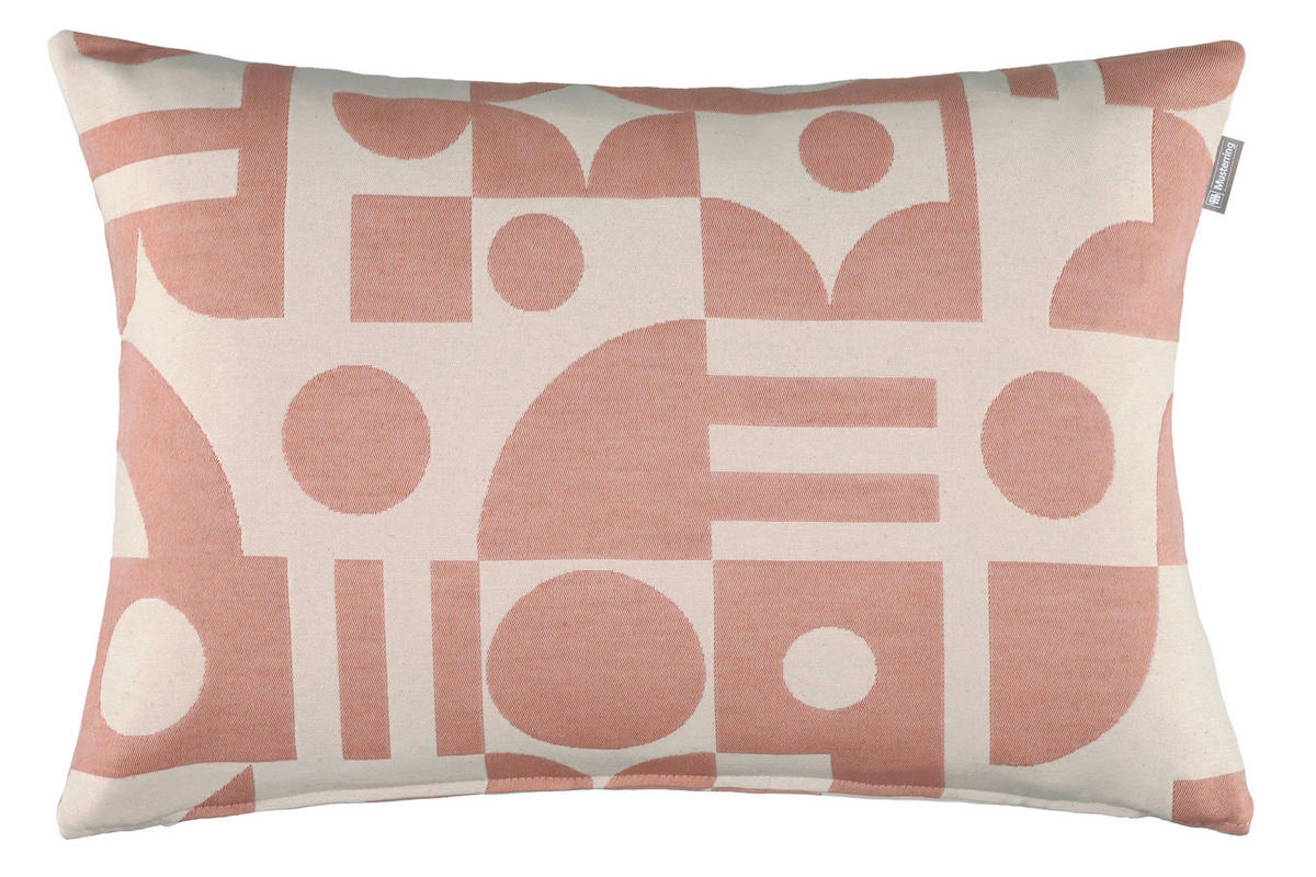 KISSENHÜLLE JustB! by Bettina Zimmermann 38/58 cm  - Altrosa/Naturfarben, Design, Textil (38/58cm) - Musterring
