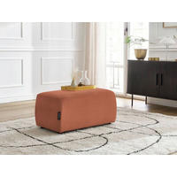 HOCKER ATILLA Cord Orange  - Schwarz/Orange, MODERN, Kunststoff/Textil (92/44/48cm)
