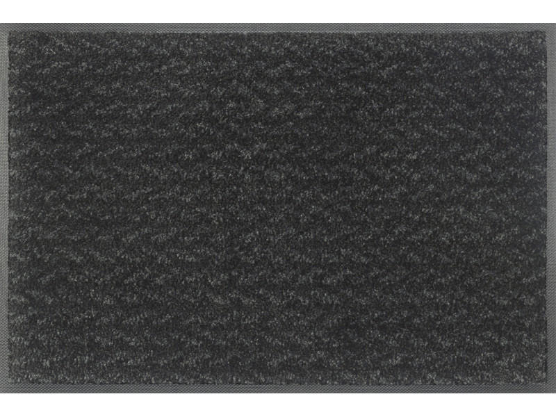 FUßMATTE  40/60 cm  Schwarz  - Schwarz, Basics, Kunststoff (40/60cm) - wash+dry
