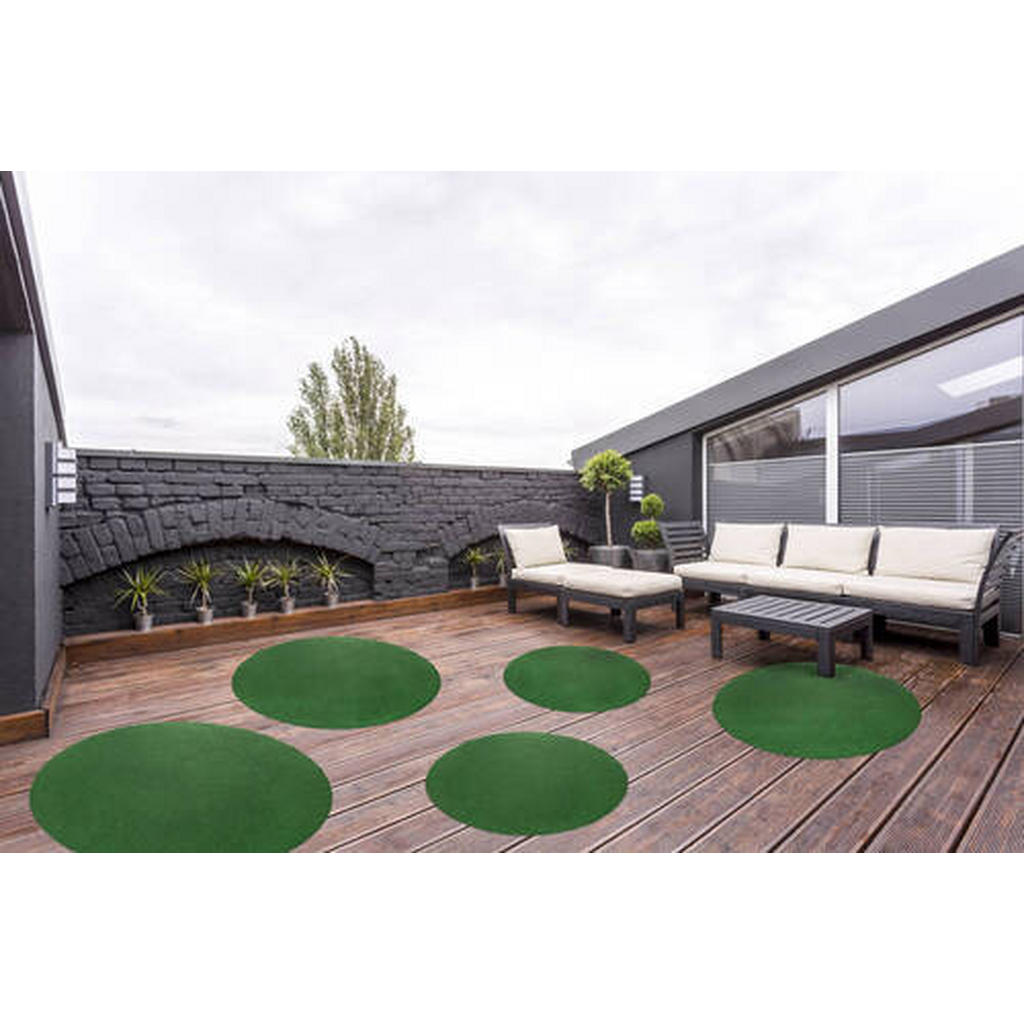 Thumbnail - Ambia Garden Rasenteppich, Grün, Kunststoff, Uni, rund, Made in Europe, beliebig kürzbar, für Fußbodenheizung geeignet, ...