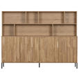 BUFFET Eichefarben, Hellgrau  200/150/44 cm  - Eichefarben/Hellgrau, Design, Holz/Holzwerkstoff (200/150/44cm) - Ambia Home