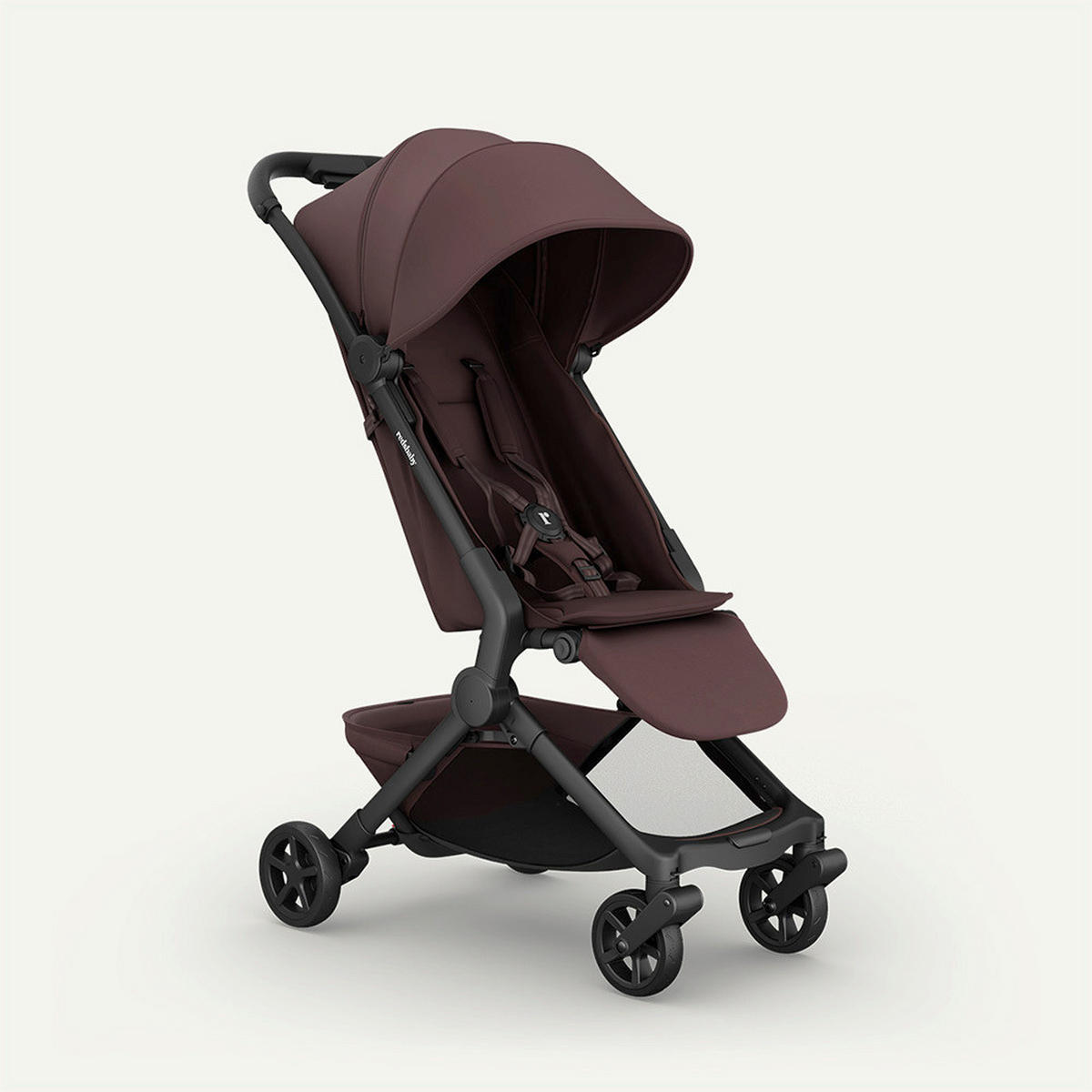 DJEČJA KOLICA   - boje crnog vina, Basics, metal/tekstil (77/45/103cm) - BEBETTO