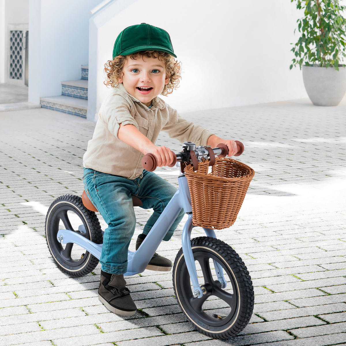 SPRINGCYKEL  - grå högglans, Trend, metall/plast (90/40/50cm) - Jimmylee