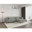 ECKSOFA  in Chenille Greige  300/190 cm  - Hellbraun/Greige, MODERN, Textil/Metall (300/190cm) - Carryhome