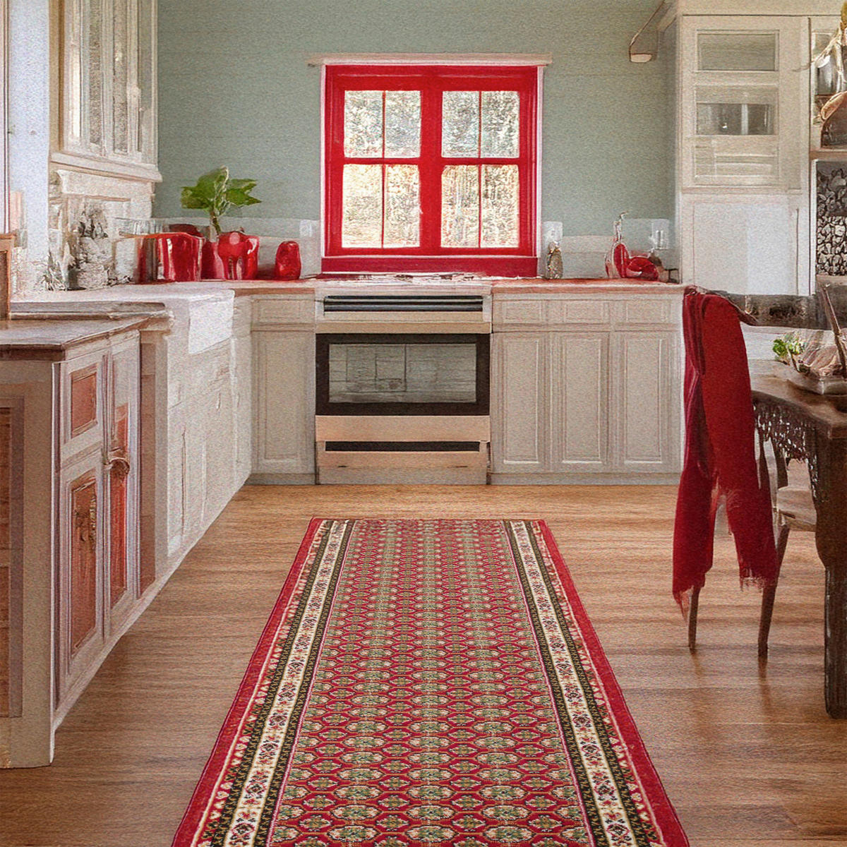 LÄUFER 60/200 cm Schiraz Rot  - Rot, LIFESTYLE, Textil (60/200cm)