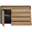 SIDEBOARD in 154/91/42 cm - Schwarz/Eiche Artisan, Design, Holzwerkstoff (154/91/42cm) - Hom`in