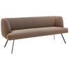 SITZBANK in Metall, Textil Anthrazit, Braun  - Anthrazit/Braun, Design, Textil/Metall (140/87/64cm) - Venjakob
