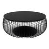 COUCHTISCH Klarglas 86/86/35 cm rund Schwarz  - Schwarz, Design, Glas/Metall (86/86/35cm) - Livetastic