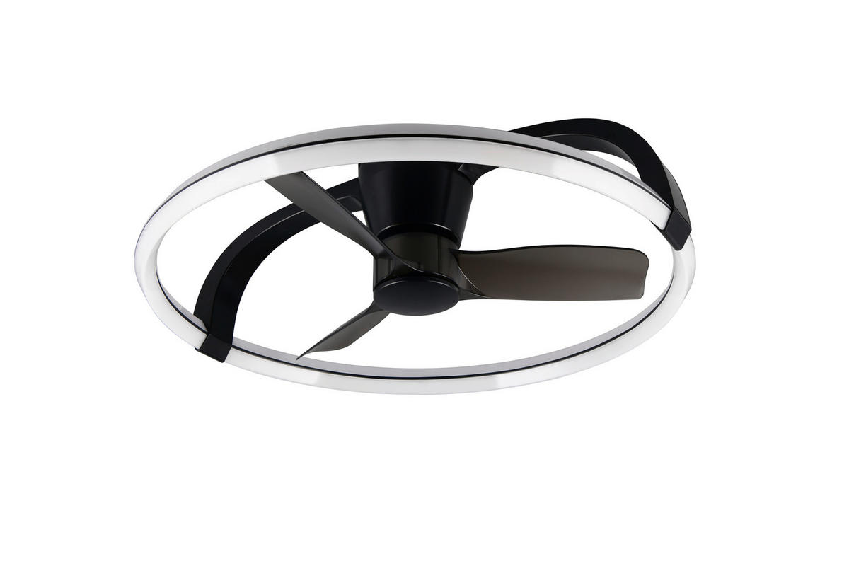 DECKENVENTILATOR  73,5/23 cm    - noir, Design, matière synthétique (73,5/23cm)