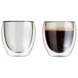 KAFFEEGLAS - Grau, KONVENTIONELL, Glas (8,8/8,9cm) - Novel
