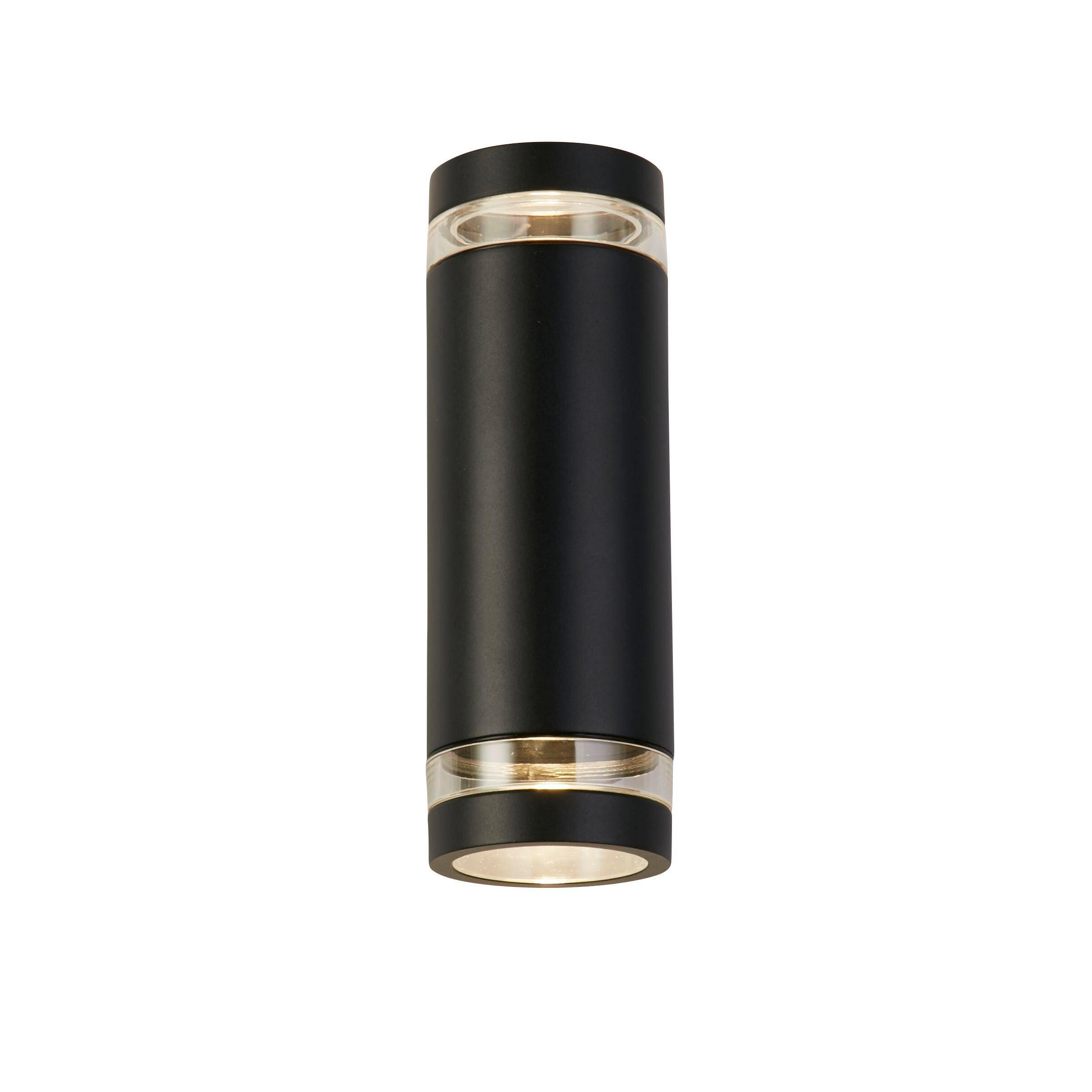 AUSSENWANDLEUCHTE Austin 8/11/23 cm  - Klar/Schwarz, Design, Kunststoff/Metall (8/11/23cm)