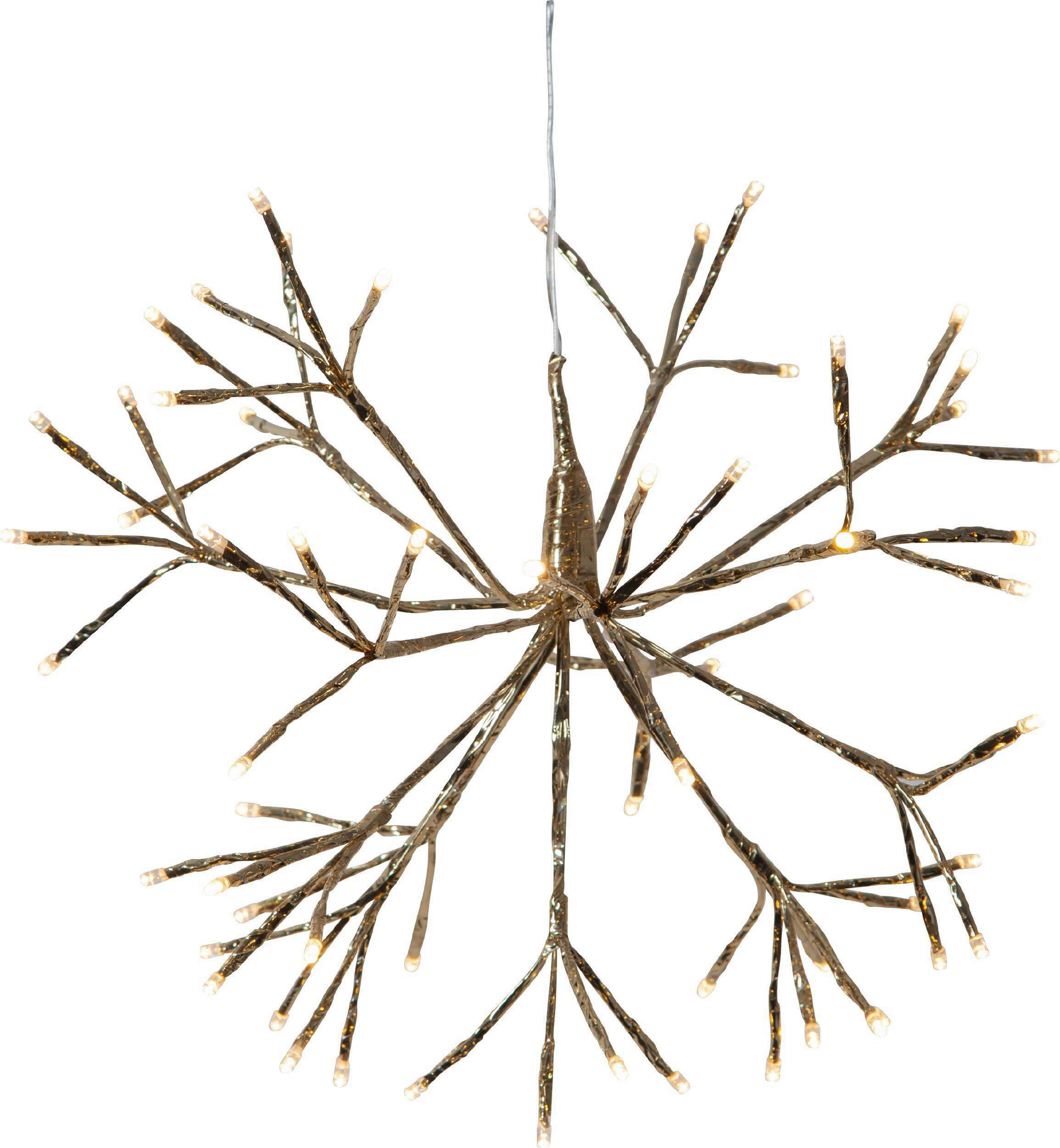 LED-DEKOLEUCHTE  - Transparent/Goldfarben, Basics, Kunststoff/Metall (40/40cm) - Eglo