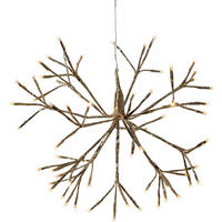 LED-DEKOLEUCHTE  - Transparent/Goldfarben, Basics, Kunststoff/Metall (40/40cm) - Eglo