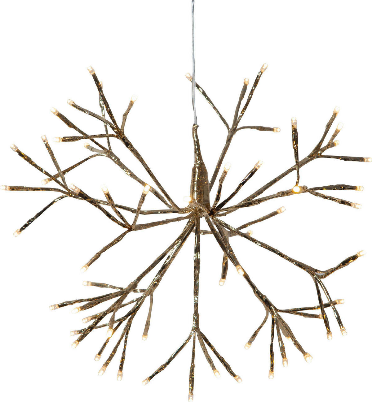 LED-DEKOLEUCHTE  - Transparent/Goldfarben, Basics, Kunststoff/Metall (40/40cm) - Eglo