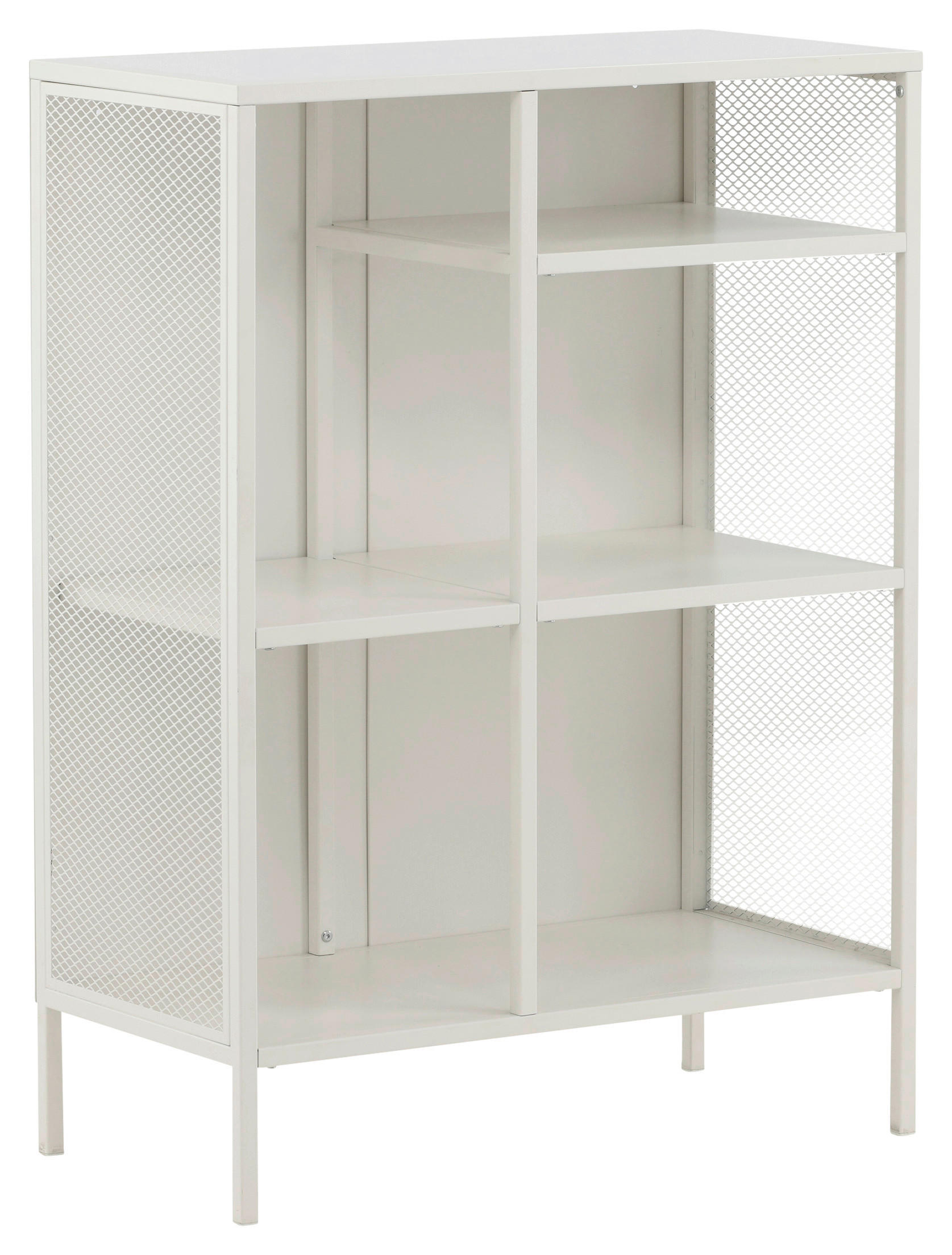 BOKHYLLA i 80/110/40 cm vit  - vit, Design, metall (80/110/40cm) - Livetastic