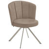 STUHL drehbar Mikrofaser Edelstahlfarben, Fango  - Edelstahlfarben/Fango, Design, Textil/Metall (62/83/64cm) - Venjakob