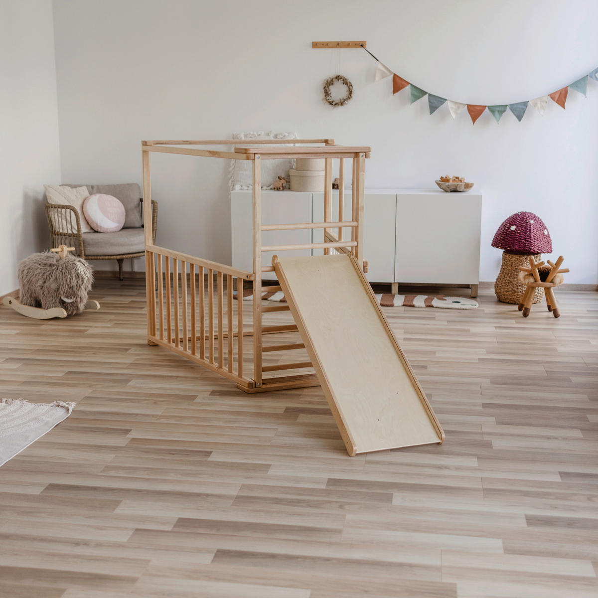 KLETTERGERÜST ZUBEHÖR - Birkefarben, Basics, Holz (112/40/7cm) - CLIFF