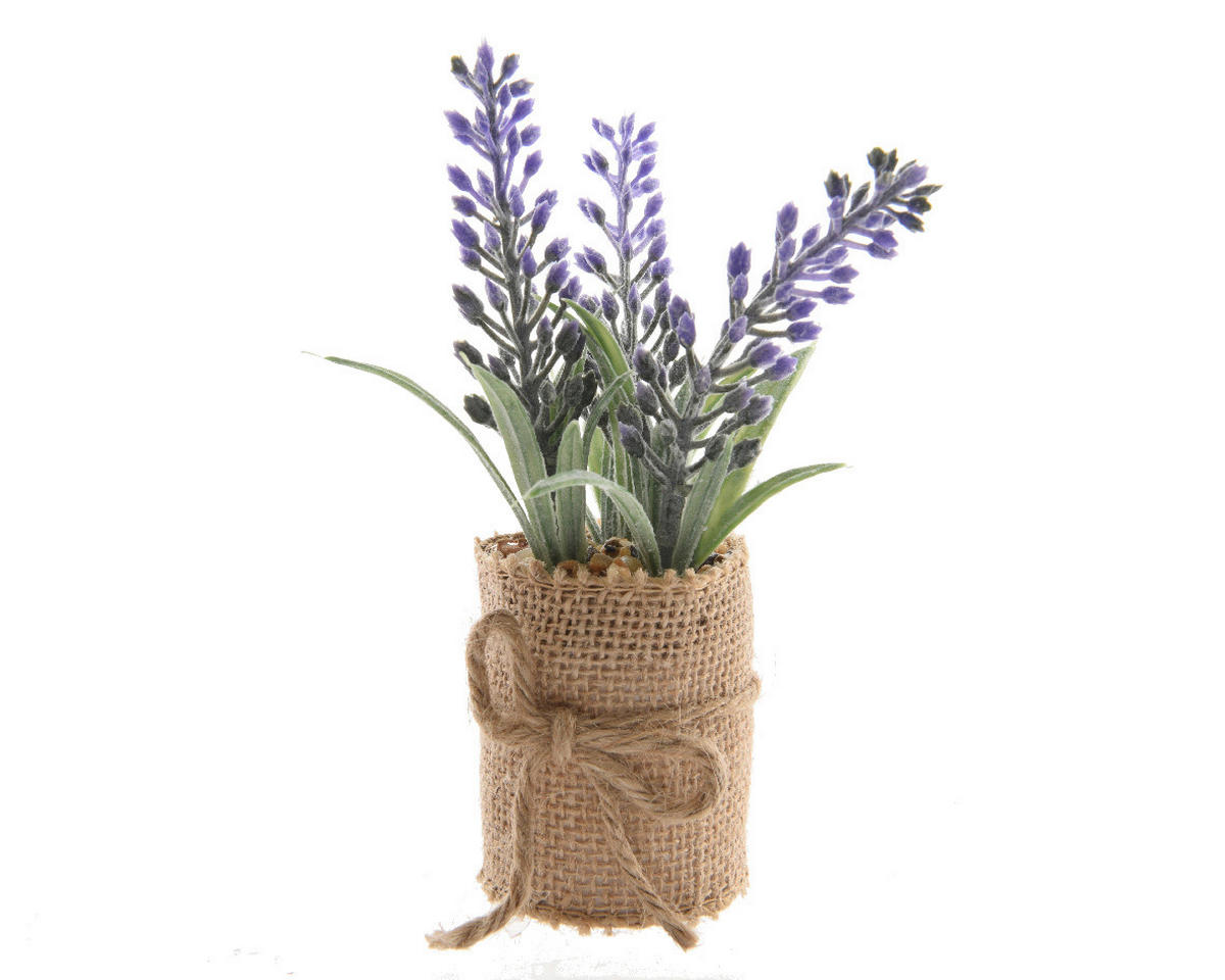 VEŠTAČKA BILJKA - zelena/ljubičasta, Osnovno, plastika (12cm)