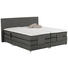 BOXSPRINGBETT 180/200 cm in Grau - Silberfarben/Grau, Design, Kunststoff/Textil (180/200cm) - Carryhome BOXSPRINGBETT 180/200 cm in Grau - Silberfarben/Grau, Design, Kunststoff/Textil (180/200cm) - Carryhome