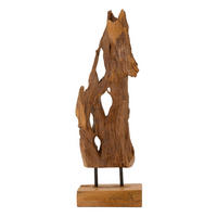 SKULPTUR - Braun, Basics, Holz (55/18/13cm)