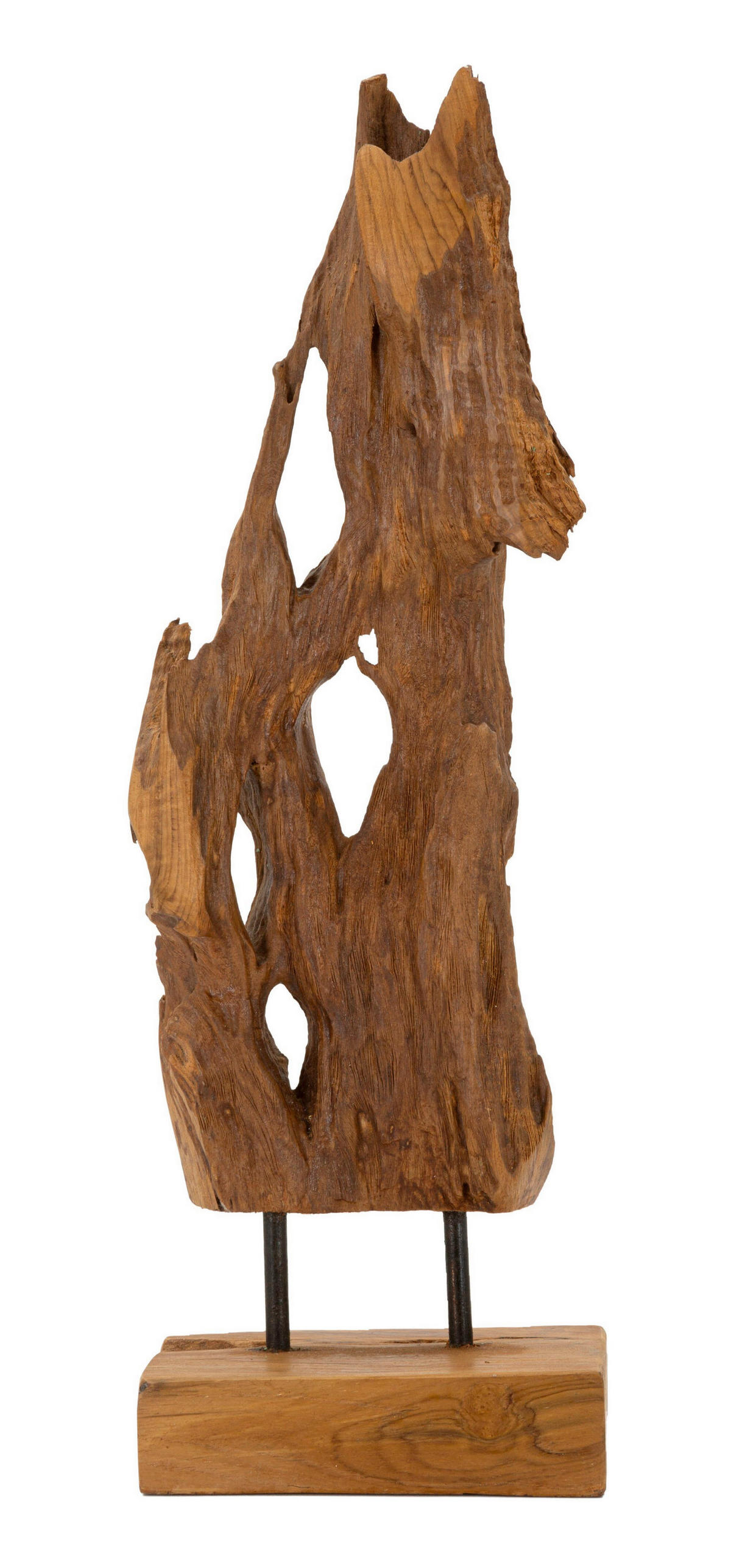 SKULPTUR - Braun, Basics, Holz (55/18/13cm)