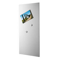 MAGNETTAFEL - Edelstahlfarben, MODERN, Metall (35/75/2cm) - Zack