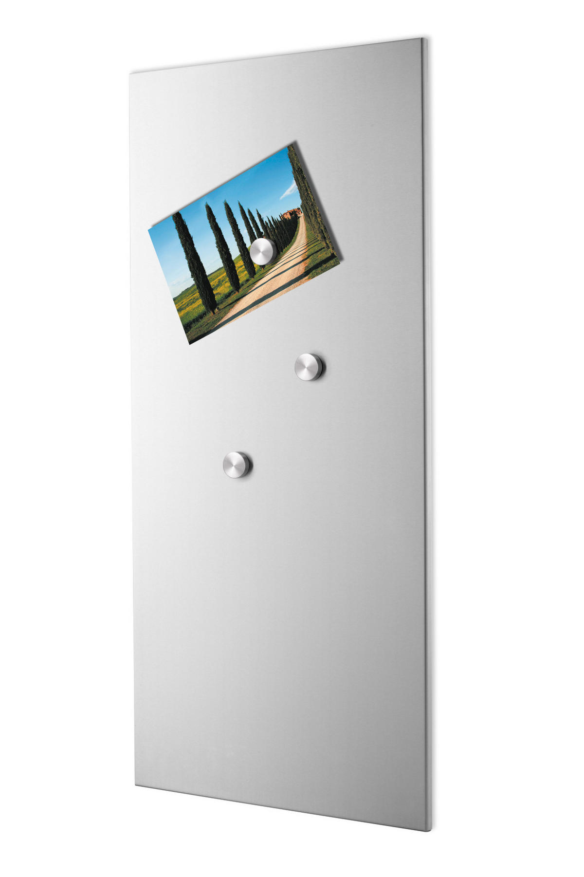 MAGNETTAFEL - Edelstahlfarben, MODERN, Metall (35/75/2cm) - Zack