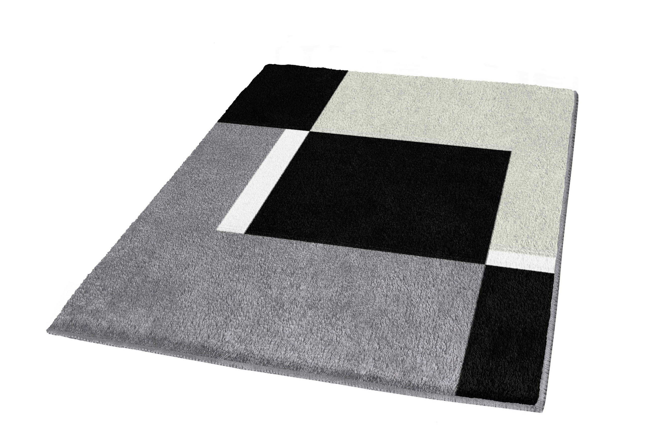 PROSTIRKA ZA KUPATILO  crna 70/120 cm  - crna, Osnovno, plastika (70/120cm) - Kleine Wolke