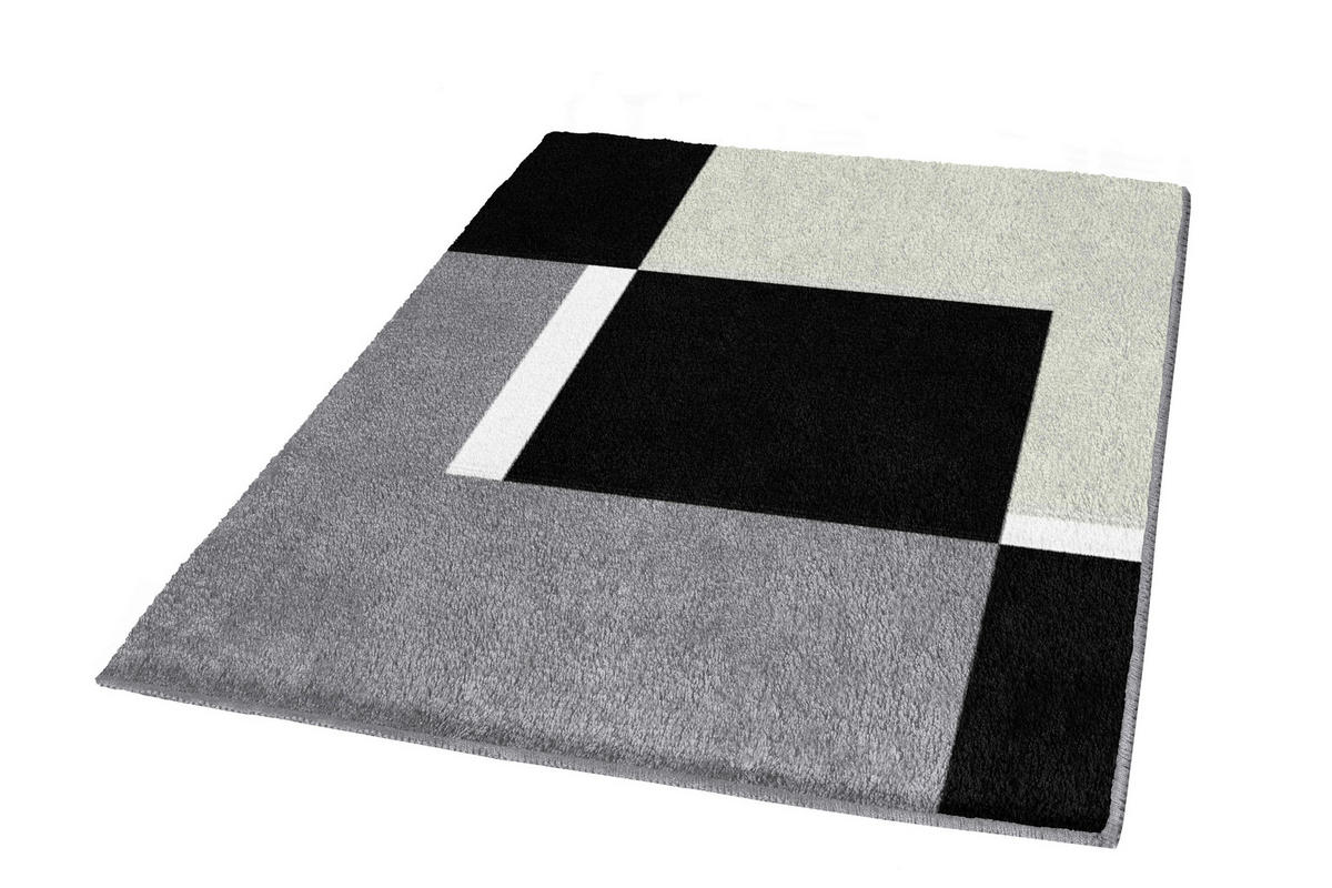 PROSTIRKA ZA KUPATILO  crna 70/120 cm  - crna, Osnovno, plastika (70/120cm) - Kleine Wolke