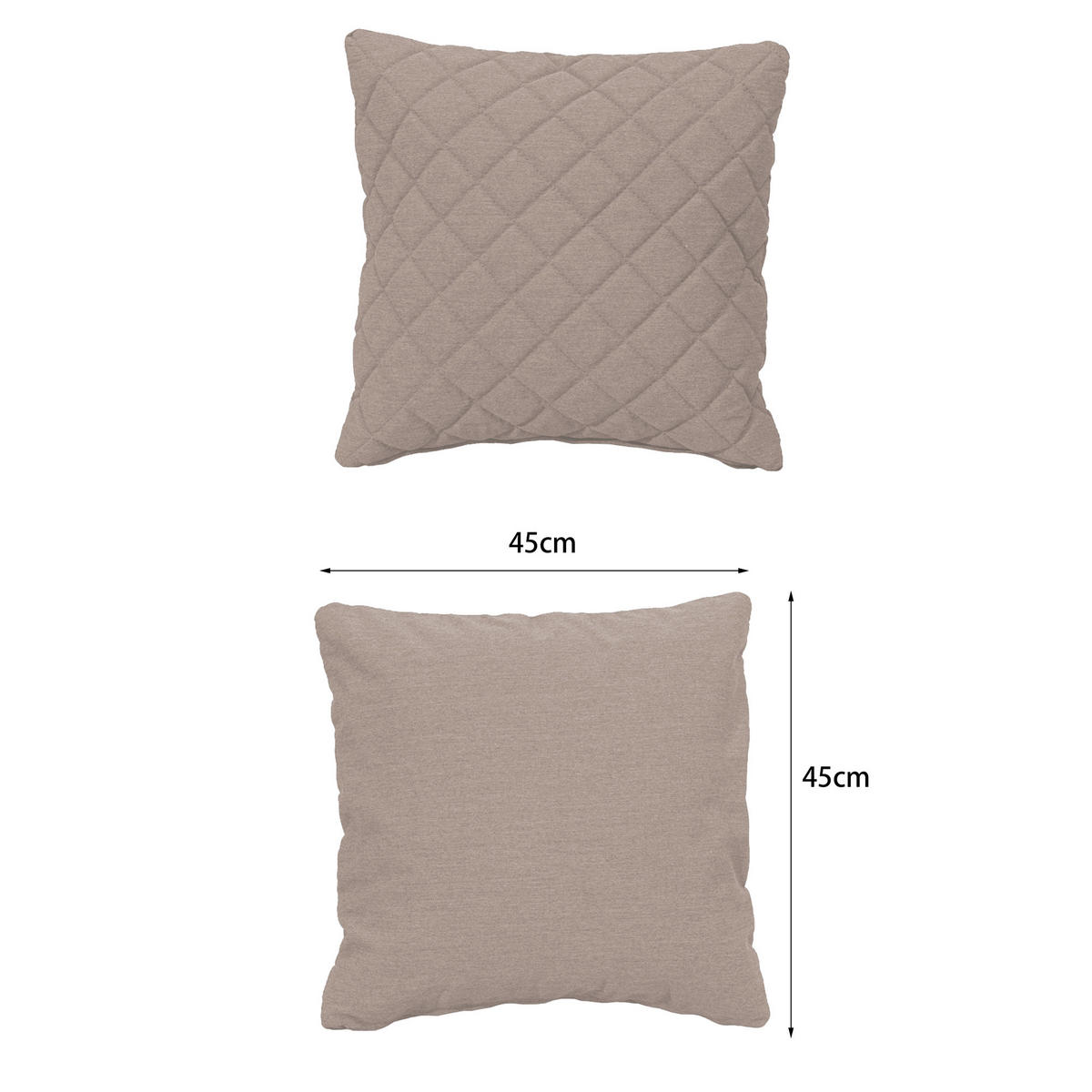 OUTDOOR-KISSEN  - Naturfarben, MODERN, Textil (45/45cm) - Gardenson