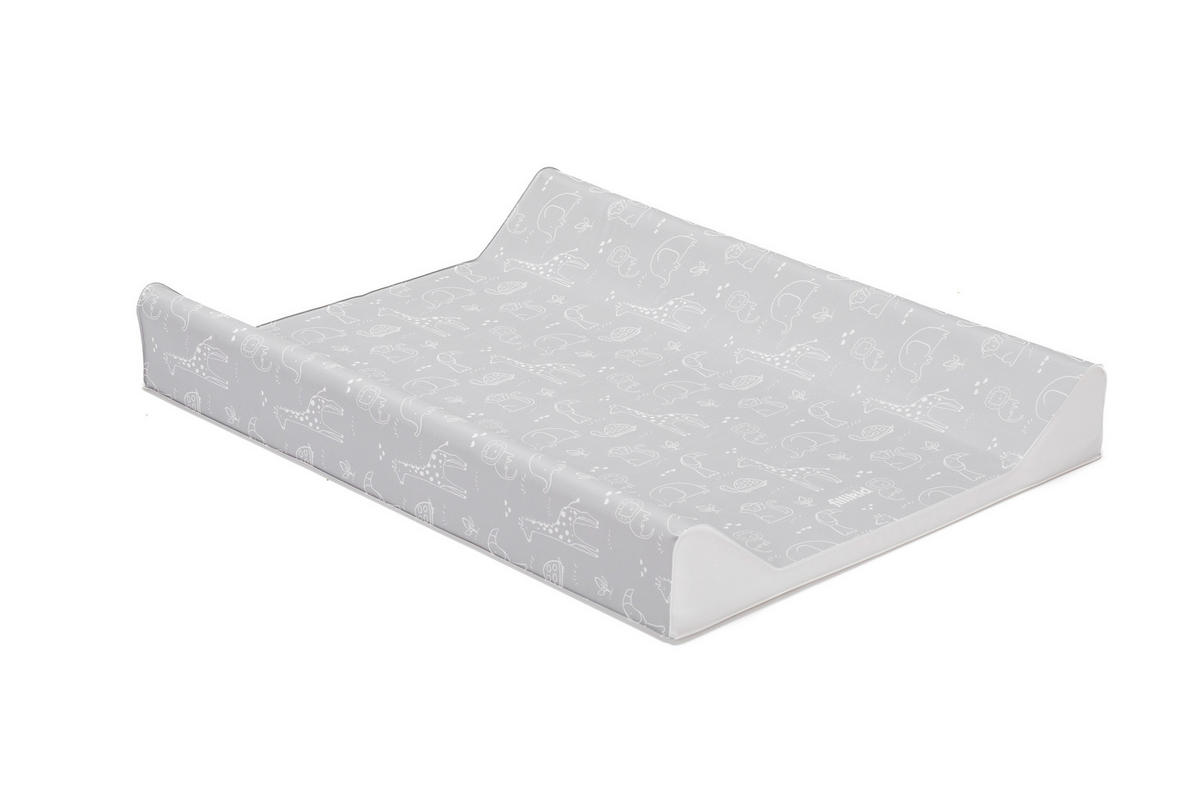 WICKELAUFLAGE - Weiß/Grau, Basics, Kunststoff (66/50/8,5cm) - Fillikid