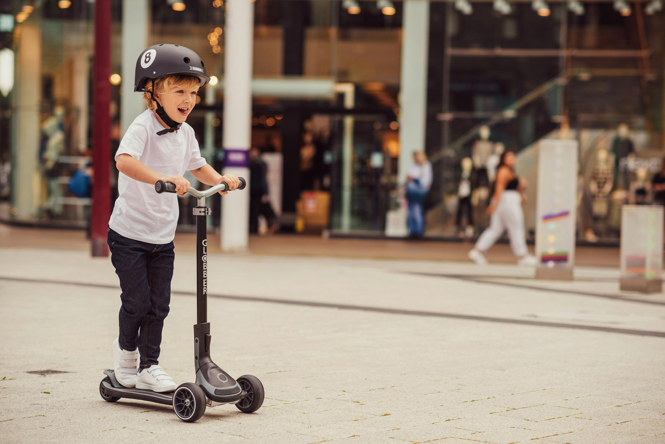 KINDERSCOOTER ULTIMUM  - Dunkelgrau/Schwarz, Basics, Kunststoff/Metall (39,5/101/63cm) - GLOBBER