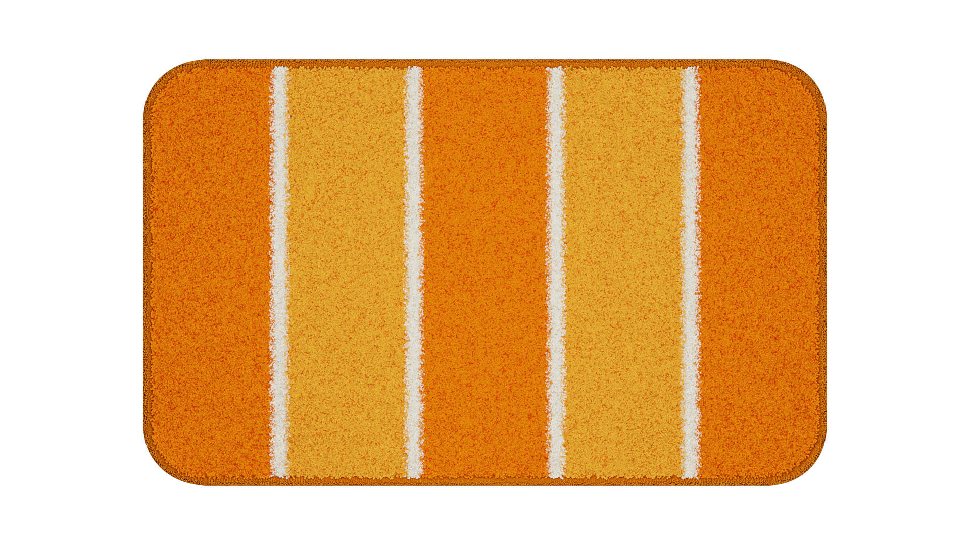 BADEMATTE Orange 50/80 cm  - Orange, Basics, Kunststoff/Textil (50/80cm) - Grund