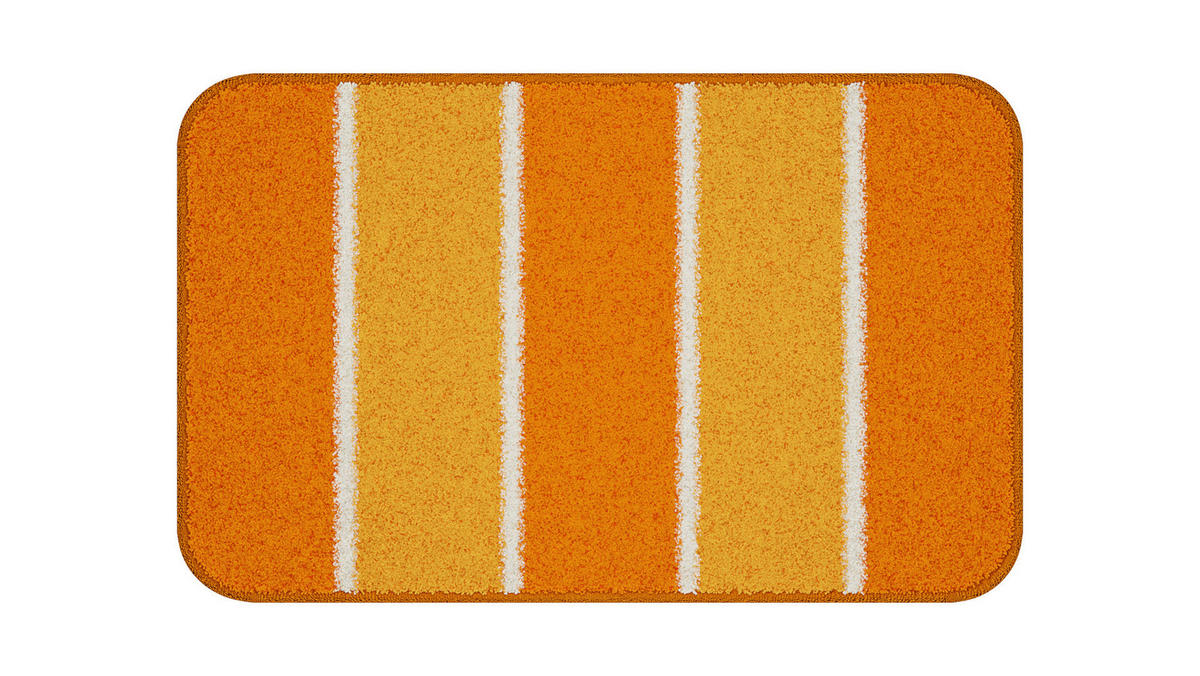 BADEMATTE Orange 50/80 cm  - Orange, Basics, Kunststoff/Textil (50/80cm) - Grund