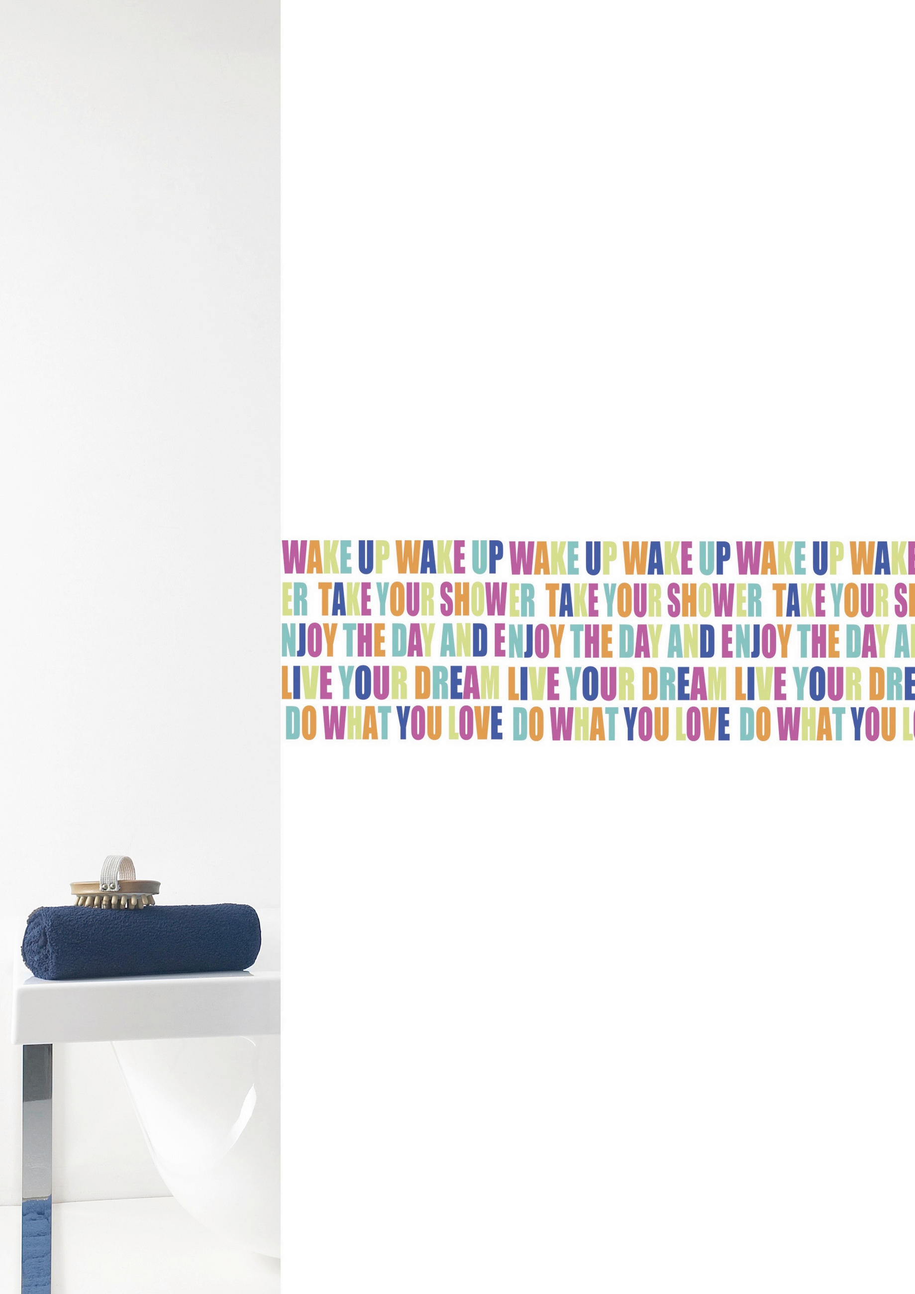 SPRCHOVÝ ZÁVES, 180/200 cm - viacfarebná, Basics, plast (180/200cm) - Grund