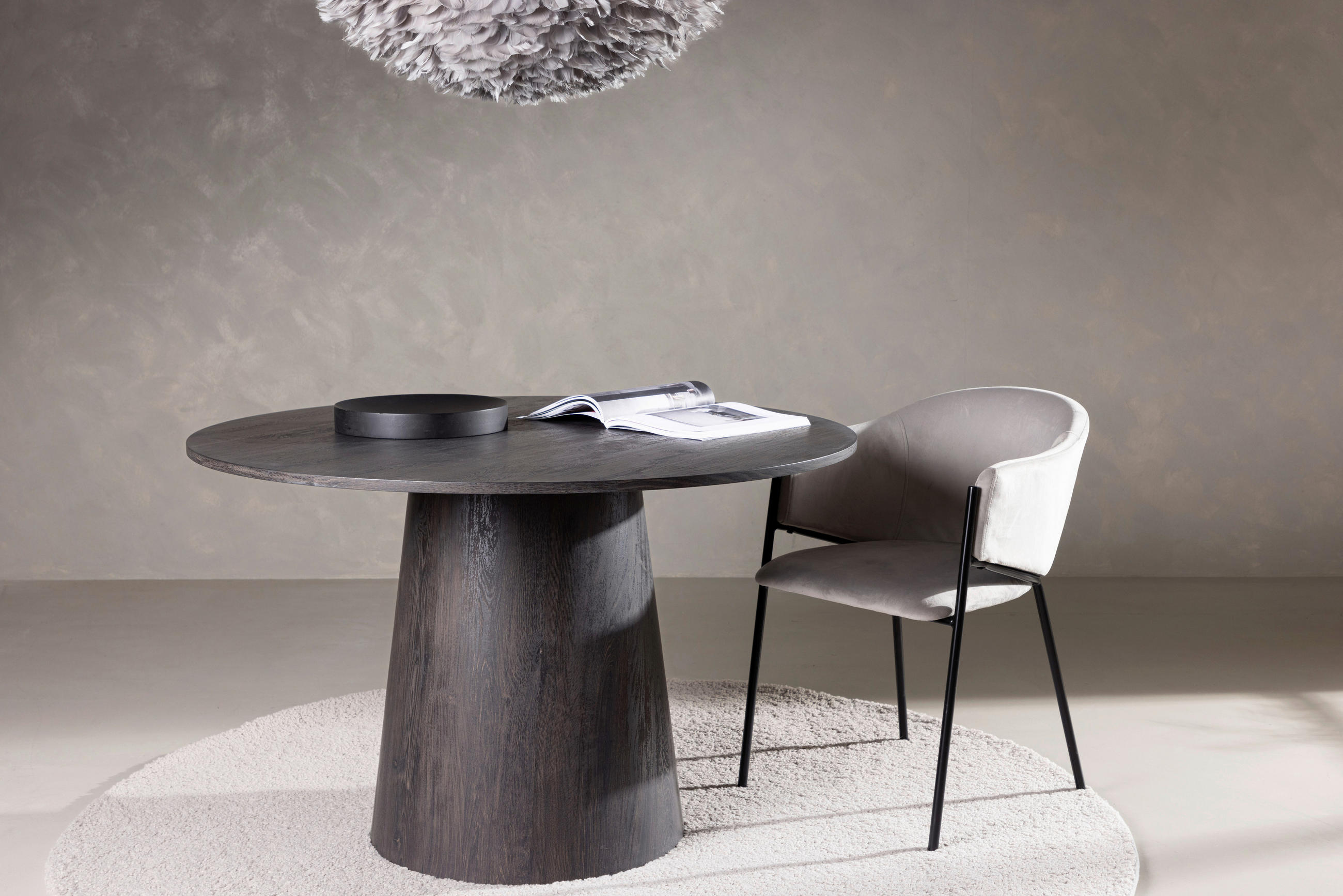 MATBORD i trä  120/75 cm  - svart, Design, trä (120/75cm) - Niels Andersson