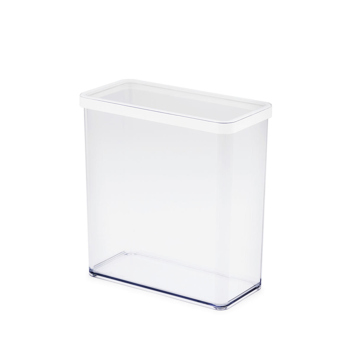DÓZA NA POTRAVINY - priehľadné/biela, Basics, plast (20/10/21,4cm) - Rotho